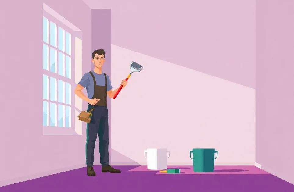 Intérieur rénové après travaux de peinture à Saint-Nazaire