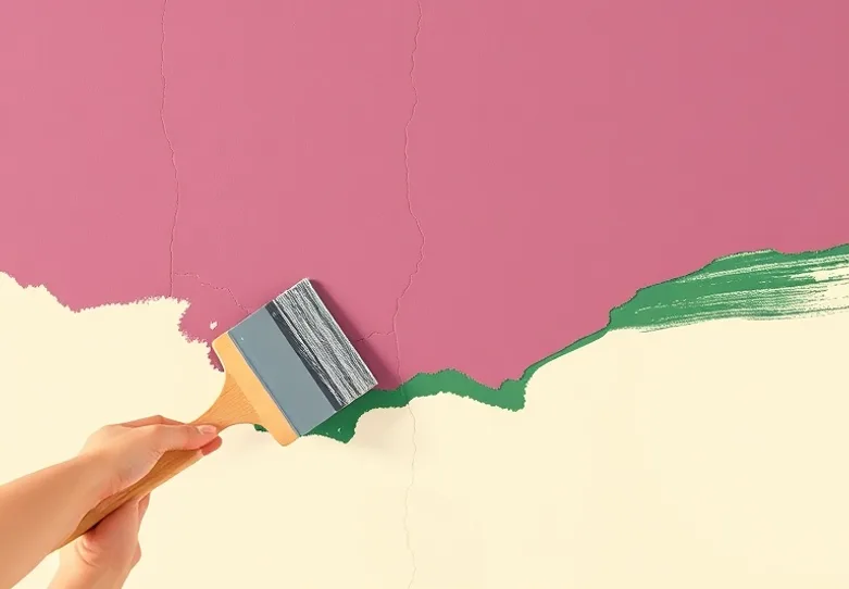 Ponçage et rebouchage des fissures avant mise en peinture